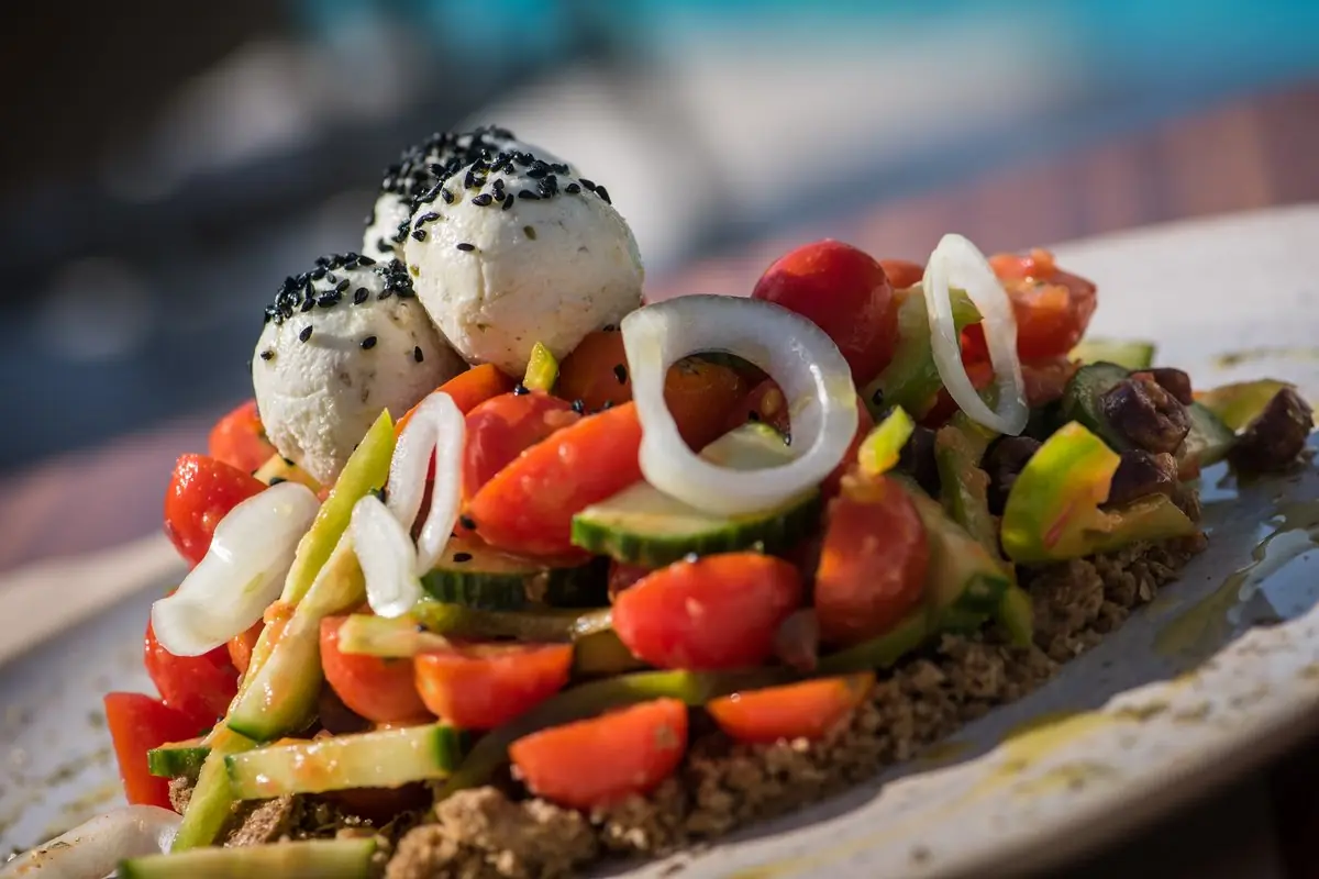 Fresh seafood at Riviera Restaurant Stalida Crete